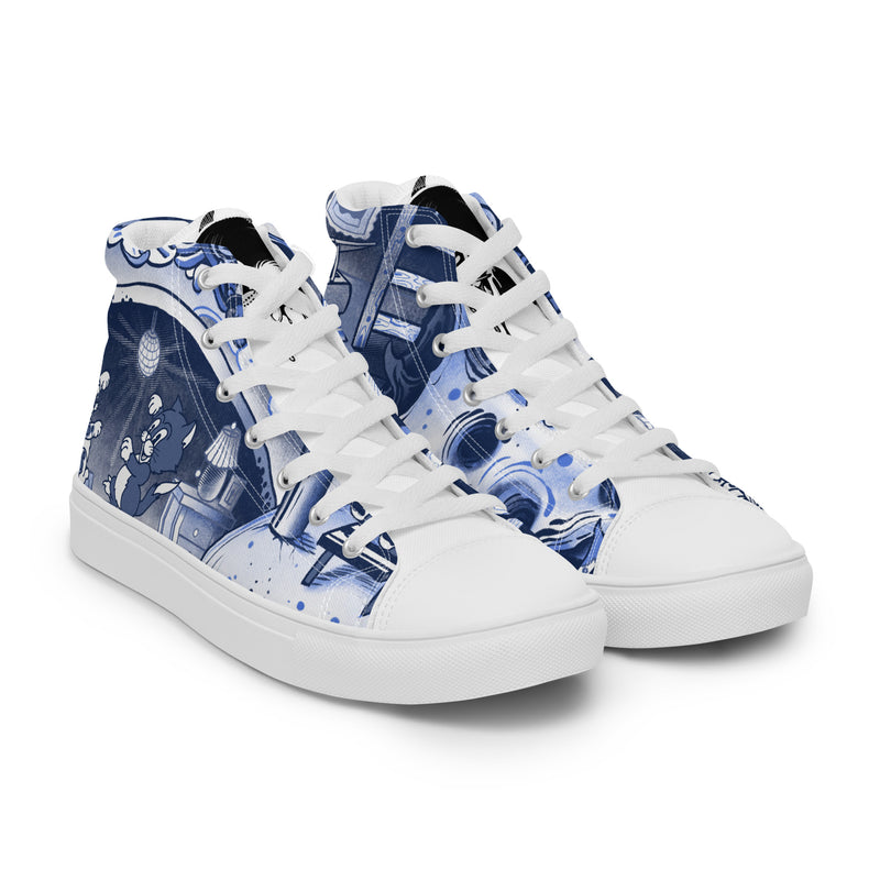 Disco Cat Hightop Shoes by Dane Smith